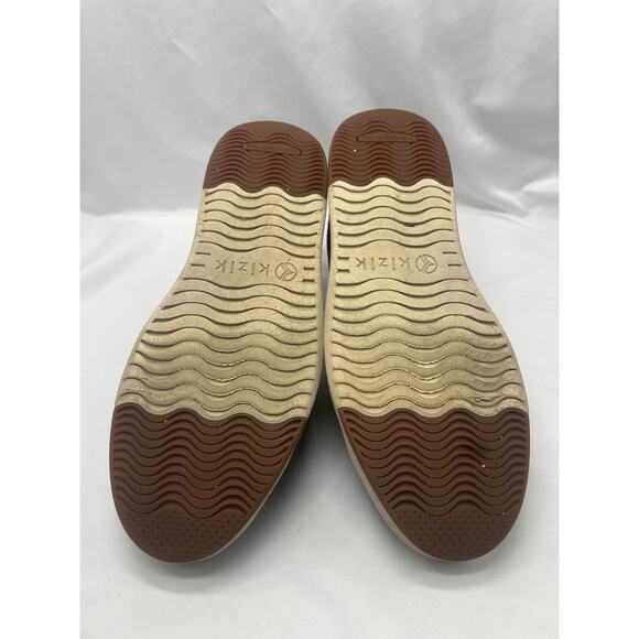 Kizik Vegas Shoes Mens Size 11.5 Black Leather Walking Comfort Casual Sneakers - Picture 8 of 11